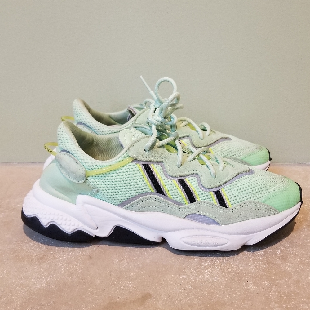 Adidas Womens Ozweego Sneakers Size 9 Mens 8 Glow Green EE6466
